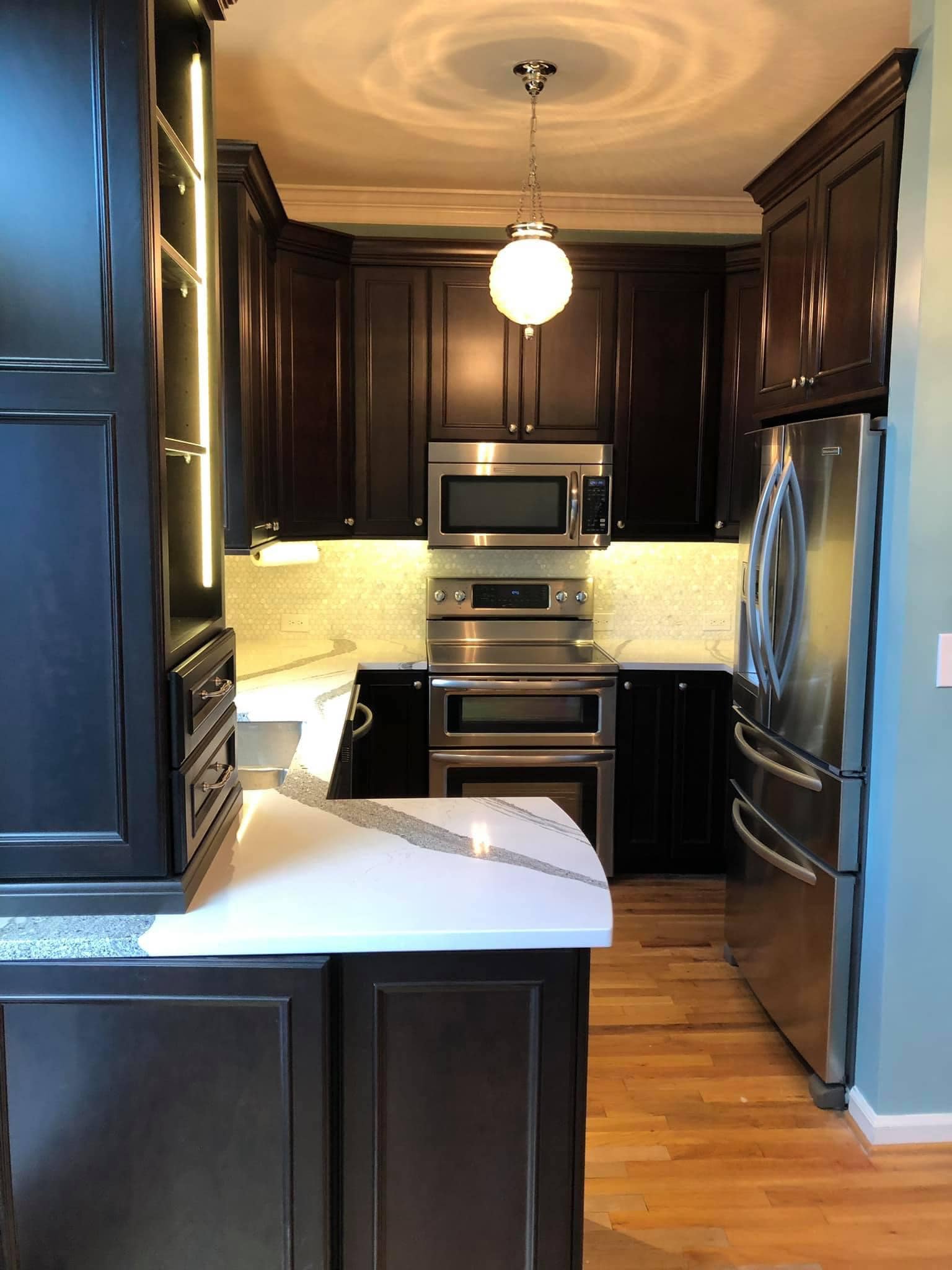 Modern kitchen remodel before and after